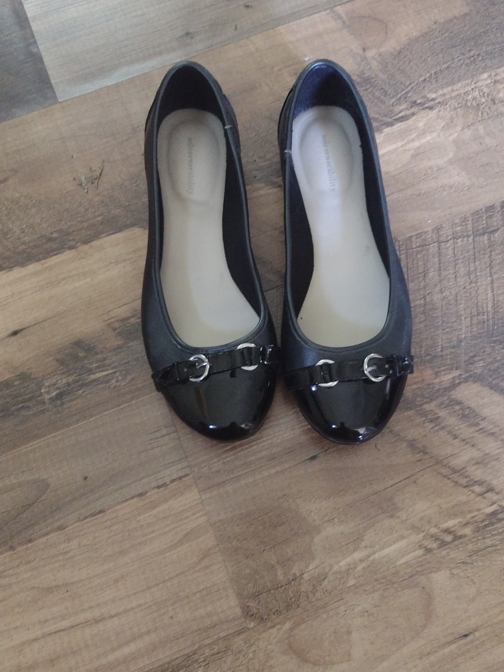 Solesenseabililty Flats Black Sz 7.5